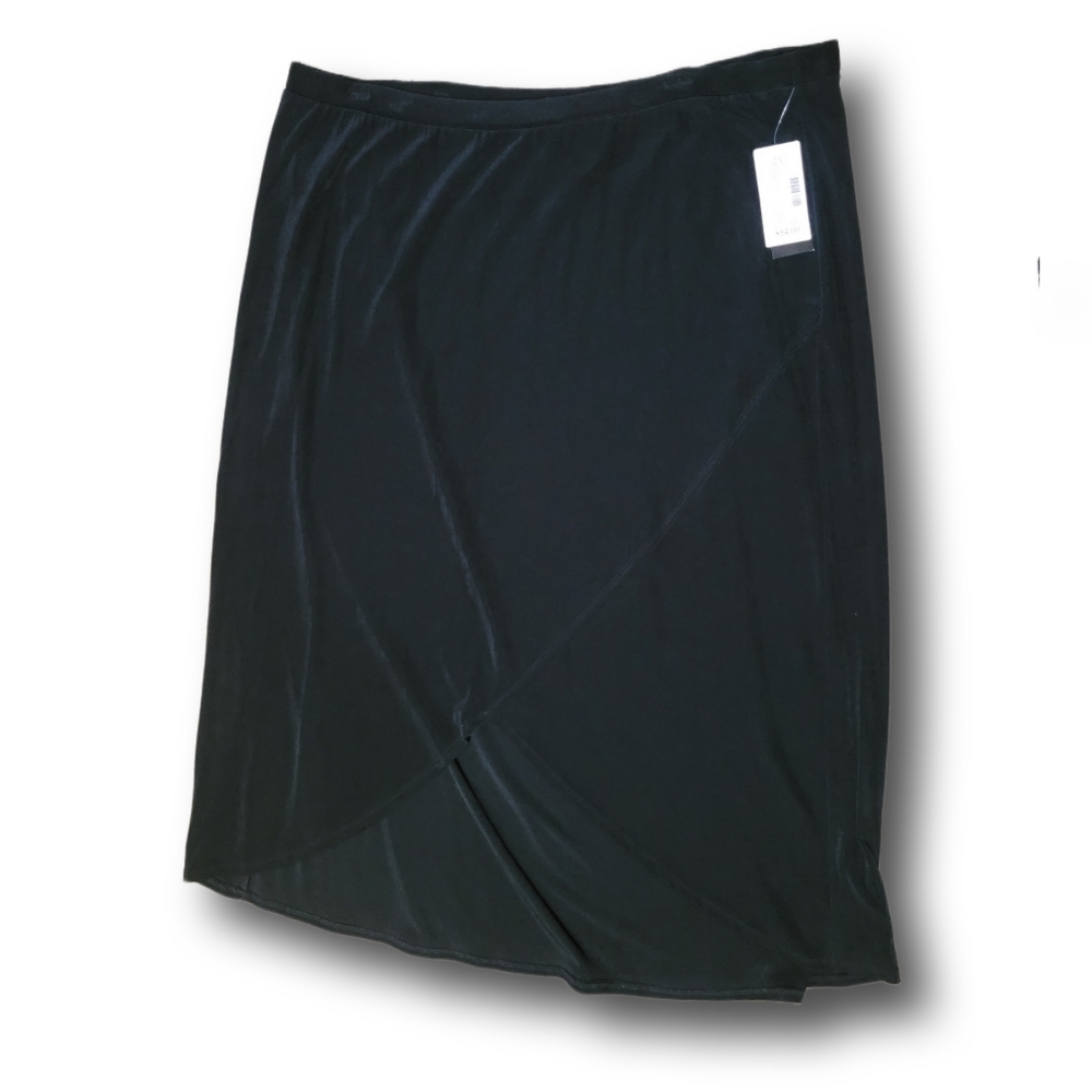 Maggie Barnes Plus Size Black Stretchy Skirt NWT 2X